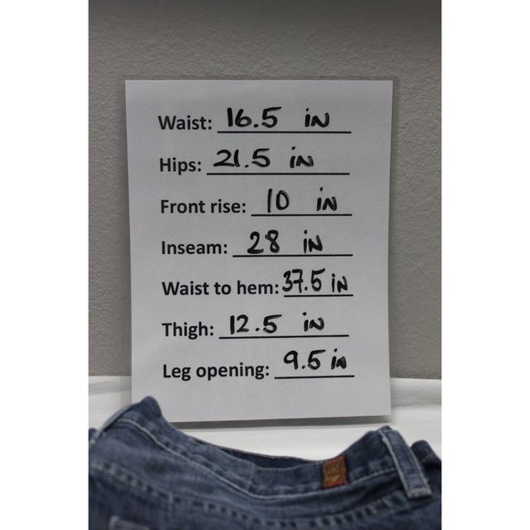 7 For All Mankind men's A-Pocket wide straight leg button‎ fly jeans 33 x 28 - Picture 12 of 13